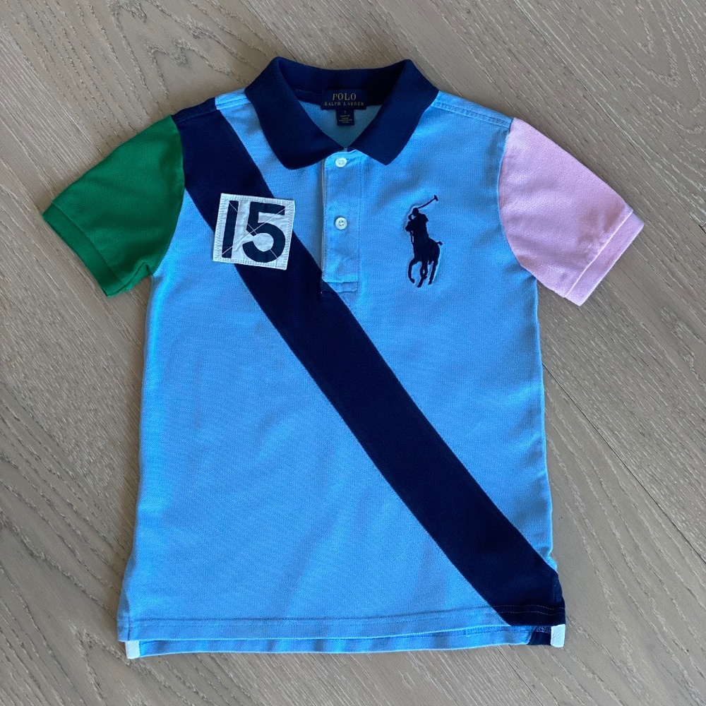 Polo Ralph Lauren Cotton Mesh Polo Shirt, Size 7